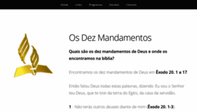 What Osdezmandamentos.com.br website looked like in 2019 (4 years ago)