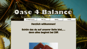 What Oase4balance.ch website looked like in 2019 (4 years ago)