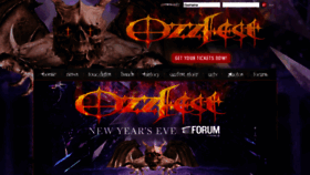 What Ozzfest.com website looked like in 2019 (4 years ago)