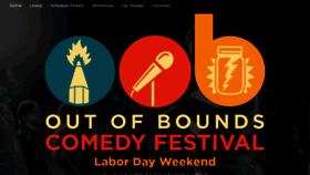What Outofboundscomedy.com website looked like in 2019 (4 years ago)