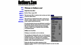 What Outliners.com website looked like in 2019 (4 years ago)