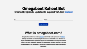 What Omegaboot.com website looked like in 2019 (4 years ago)