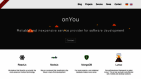 What Onyou.ch website looked like in 2019 (4 years ago)