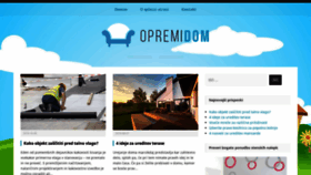 What Opremidom.si website looked like in 2019 (4 years ago)