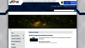 What Observatorioastronomico.utp.edu.co website looked like in 2019 (4 years ago)
