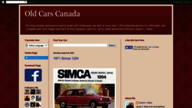 What Oldcarscanada.com website looked like in 2019 (4 years ago)