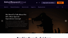 What Oxfordresearchgroup.org.uk website looked like in 2019 (4 years ago)