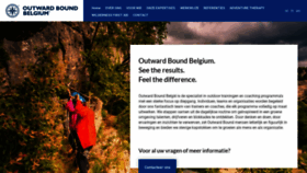 What Outwardbound.be website looked like in 2019 (4 years ago)