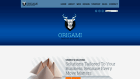 What Origamicreative.com.au website looked like in 2019 (4 years ago)