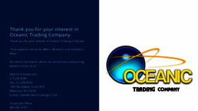 What Oceanictradingco.com website looked like in 2019 (4 years ago)