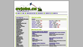 What Ovjobs.ca website looked like in 2019 (4 years ago)