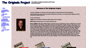 What Originalsproject.us website looked like in 2019 (4 years ago)