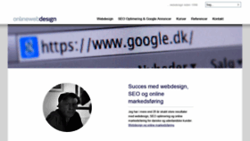 What Onlinewebdesign.dk website looked like in 2019 (4 years ago)