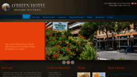 What Obrienhotel.com website looked like in 2019 (4 years ago)