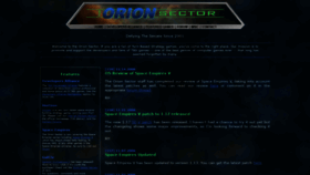 What Orionsector.com website looked like in 2019 (4 years ago)
