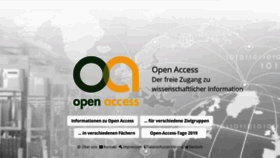 What Open-access.net website looked like in 2019 (4 years ago)