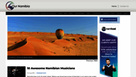 What Ournamibia.com website looked like in 2019 (4 years ago)