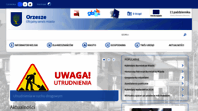 What Orzesze.pl website looked like in 2019 (4 years ago)