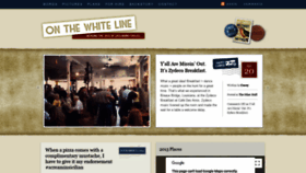 What Onthewhiteline.com website looked like in 2019 (4 years ago)