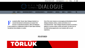 What Opendialogueistanbul.com website looked like in 2019 (4 years ago)