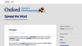 What Oxfordlearnersdictionariesblog.com website looked like in 2019 (4 years ago)