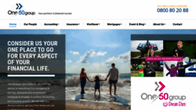 What One50group.co.nz website looked like in 2019 (4 years ago)