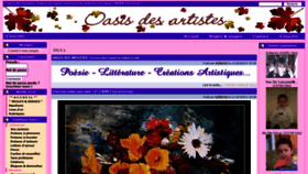 What Oasisdesartistes.org website looked like in 2019 (4 years ago)