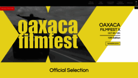 What Oaxacafilmfest.com website looked like in 2019 (4 years ago)