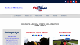 What Ohiotraveler.com website looked like in 2019 (4 years ago)