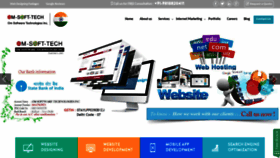 What Omsofttech.com website looked like in 2019 (4 years ago)