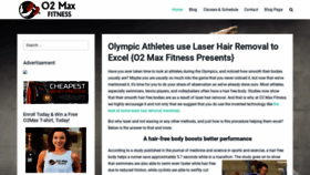 What O2maxfitness.com website looked like in 2019 (4 years ago)