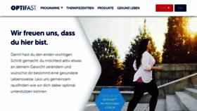 What Optifast.de website looked like in 2019 (4 years ago)
