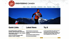 What Orienteering.ca website looked like in 2019 (4 years ago)