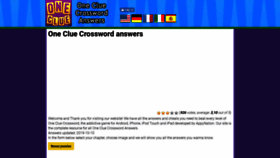 What Onecluecrossword.org website looked like in 2019 (4 years ago)
