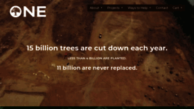 What Onetree.org website looked like in 2019 (4 years ago)