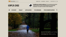 What Opusdei.pl website looked like in 2019 (4 years ago)