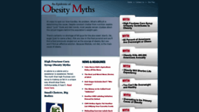 What Obesitymyths.com website looked like in 2019 (4 years ago)