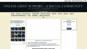 What Onlinegriefsupport.com website looked like in 2019 (4 years ago)