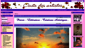 What Oasisdesartistes.com website looked like in 2019 (4 years ago)