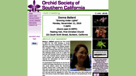 What Orchidssc.org website looked like in 2019 (4 years ago)
