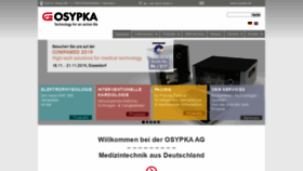 What Osypka.de website looked like in 2019 (4 years ago)