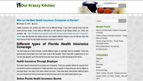 What Ourkrazzykitchen.com website looked like in 2019 (4 years ago)
