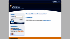 What Ohslink.ochsner.org website looked like in 2019 (4 years ago)