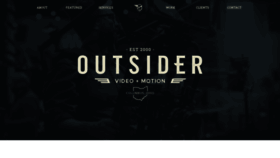 What Outsidere.com website looked like in 2019 (4 years ago)