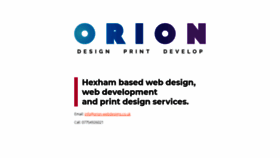 What Orion-webdesigns.co.uk website looked like in 2019 (4 years ago)