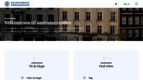 What Ombudsmanden.dk website looked like in 2019 (4 years ago)