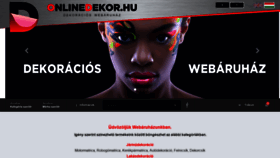 What Onlinedekor.hu website looked like in 2019 (4 years ago)