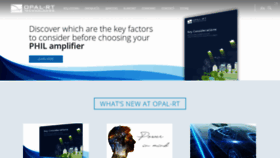 What Opal-rt.com website looked like in 2019 (4 years ago)