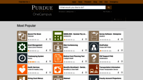 What One.purdue.edu website looked like in 2019 (4 years ago)
