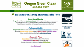What Oregongreenclean.com website looked like in 2019 (4 years ago)